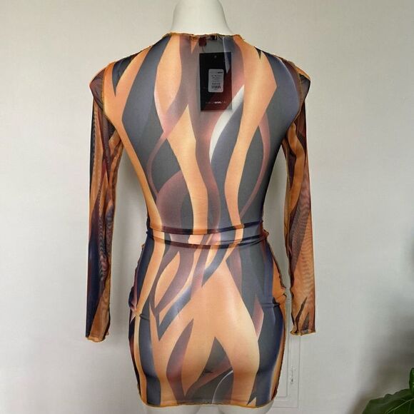 Fashion Nova All Talk Mesh Mini Dress - Picture 8 of 10